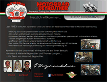 Tablet Screenshot of motorrad-beyreuther.de